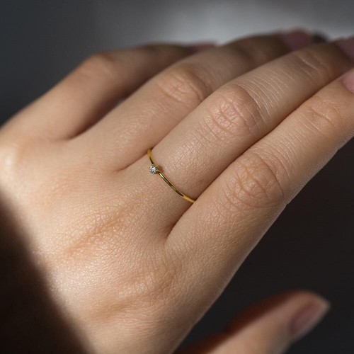 Weißer kleiner zirkon ring - zirkon,