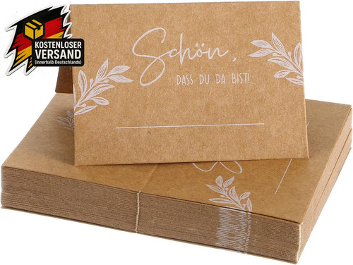 Kraftpapier tischkarten - kraftpapier,