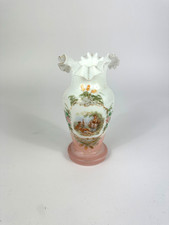 Antike Opalglas Vase Weiß