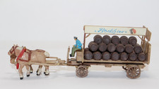 hf1472, Alte Preiser Figuren Brauereiwagen 2er Gespann Schultheiss TOP H0 1:87
