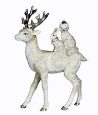 Hirsch Rentier weiß mit