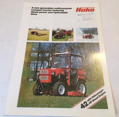 Hako mehrzweck kompakttraktor - hako,