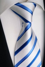 Herren Seiden Krawatte Blau /