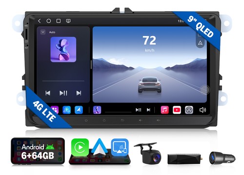 Dab android autoradio - autoradio, 9"qled