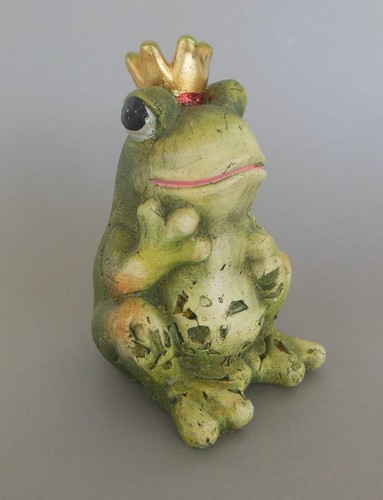 Frosch mit krone - cm, hoch