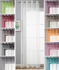 Ösenvorhang Transparent Gardine »Uni« Vorhang Stores Bleibandabschluß Wohnzimmer