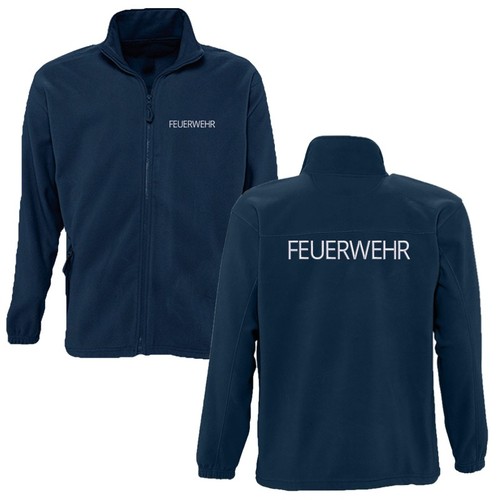 Fleecejacke feuerwehr bestickt - fleecejacke,