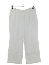 LISA STEUTEN Schlaghose Damen Hose Gr. DE 44 weiß Casual-Look