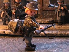 PLAYMOBIL CUSTOM SUBOFICIAL WAFFEN GRENADIER (ANZIO-1944) REF-0522 BIS