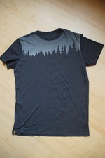 Funktionsshirt Treeblend Herren Grl. L schwarz-grau Kurzarm