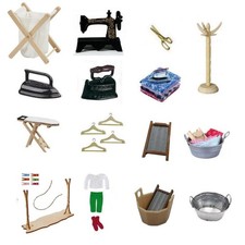 Miniatur Deko Wäsche Waschen