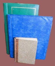 Büro Fotoalben (3) - alte Modelle - Dachbodenfund - Maße 20x35/24x29/13x17cm