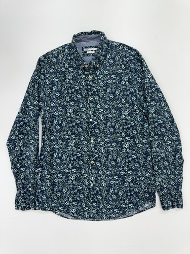 Zara herren hemd dunkelblau - hemd,