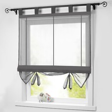 Voile Raffrollo mit Schlaufen