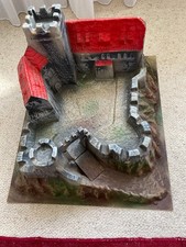 uralte Hausser Elastolin Burg Ritterburg mit Zugbrücke