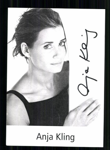 Anja kling autogrammkarte - anja,