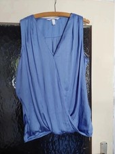 Blaue Umstandsbluse - Gr. M -