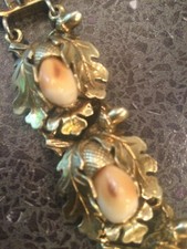 835 er Silber Armband Trachtenarmband Grandeln Vergoldet 20 cm Unikat Vintage