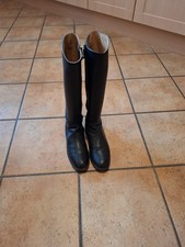 SALVATORE FERRAGAMO Damen Lederstiefel 39 1/2 in schwarz