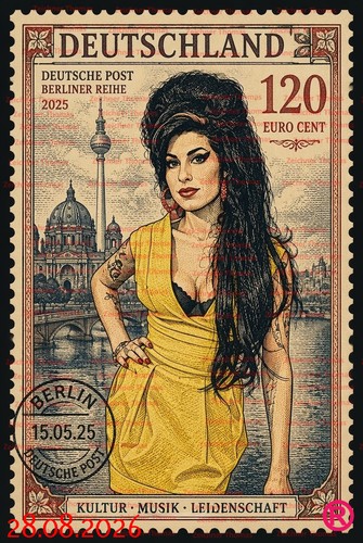 Amy winehouse 60f postkarte - amy, winehouse--60f--postkarte