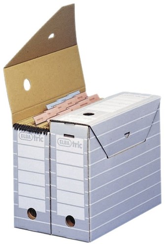Archivbox tric grau weiß - archivbox, grau/weiß