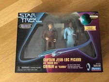 Star Trek Playmates Holodeck series Picard Guinan Dixon Hill Gloria