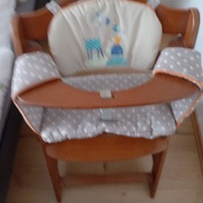 hauck hochstuhl mit Auflagen braun 80cm hoch 47cm breit guter Zustand