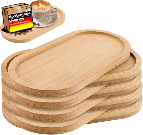 Ovale bambus serviertablett - ovale, bambus-serviertablett