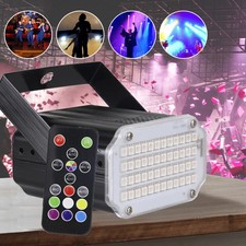 Mini Stroboskop Licht 48 LED Disco Licht RGB Partylicht Strobe Light Blitzlicht