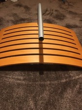 Wandgarderobe aus Holz & Edelstahl Flur Garderobe Wand Regal mit Ablage 60cm