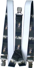 Hosenträger Jagd Jagdmotiv Hirsch Hirschgeweih   Y-Form 3Clipse