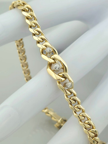 Gold armband 585 gelbgold - 585, mit