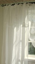 OFFWHITE Vorhang MARIELLA Leinen Gardinen 1 Schal 120x240 cm Shabby Vintage