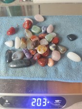 Mineralien Trommelsteine 200g Heilsteine Mineralsteine Amethyst Falkenauge Achat