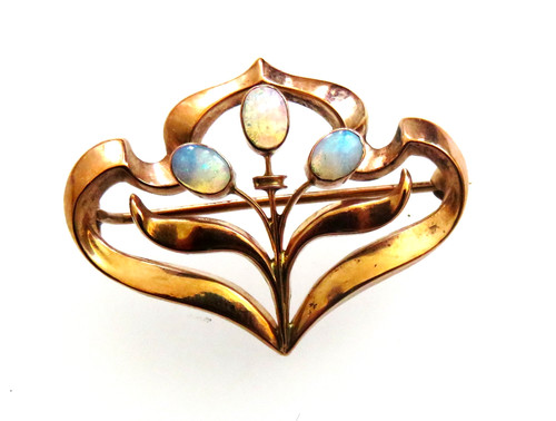 Zarte jugendstil 333 gold - jugendstil,