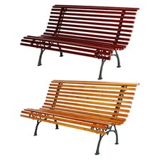 XXL Parkbank Holz Metall