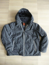 Tolle Cecil Outer Wear Jacke Dunkelblau meliert mit Kaputze Gr. XL Herbst/Winter