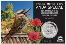 Kookaburra Anda Spezial 2020 Sydney Privy Floral Waratah im Blister- 4.Münze OVP