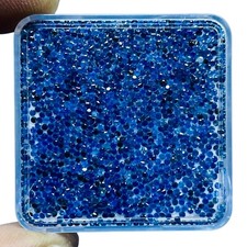 100 Stück Natürlich Sri Lanka Blauer Saphir 1.1mm Rund Diamantschliff Lose