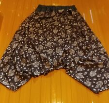 Haremshose Pumphose Pluderhose Upcycling  Gr.40/42/44/46 blätter jeans