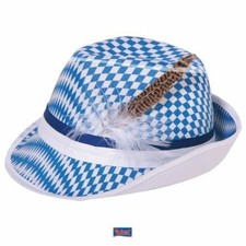 1 HUT MIT FEDER BLAU WEISS TIROLER HUT  BAYERN  Bayrisch Raute