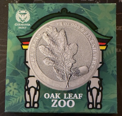 Silbermünze oak leaf - silbermünze, „oak