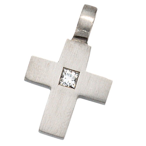Anhänger kreuz mit - anhänger, diamant