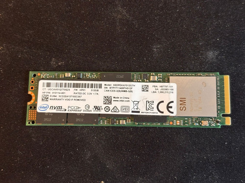 Intel nvme ssd 512 - intel,