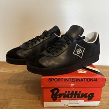 Vintage Brütting Sport International Sneaker – Schwarz – Größe 9½ - Rindleder
