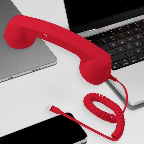 Retro telefonhörer mit - mit, griff