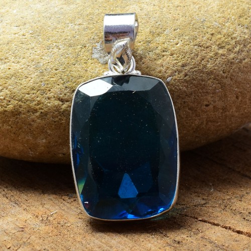 Blauer turmalin edelstein 925 - blauer,