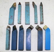 11x HM Drehmeißel Drehstahl - 40 mm - versch. Formen - rechts & links  NEUw.  /B