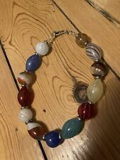 Prächtige venezianische Glasperlen Kette,Collier,Glaskette,Glaskunst..