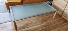  Couchtisch mit Milchglas  und
